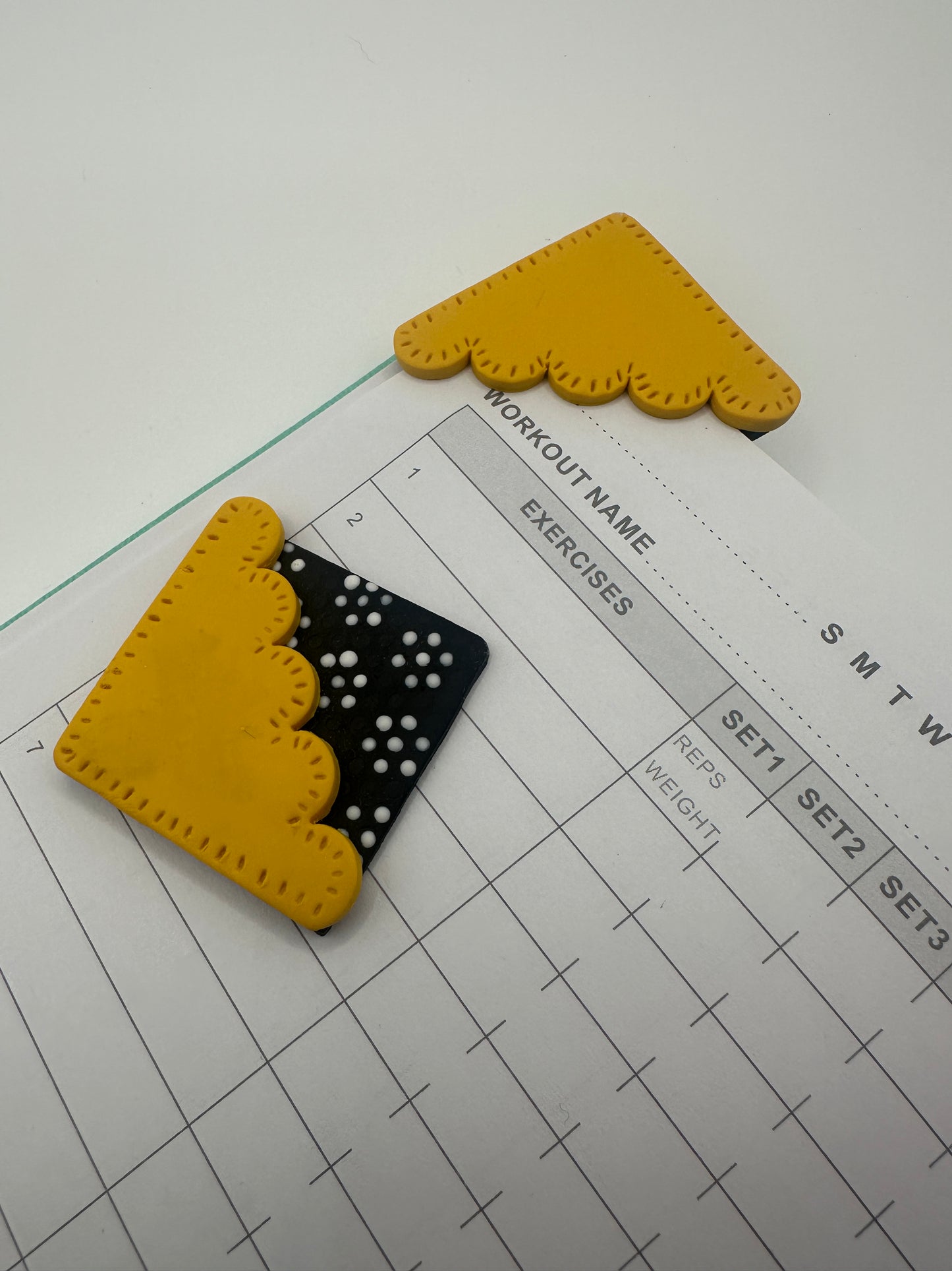 Corner Yellow & Black Bookmark