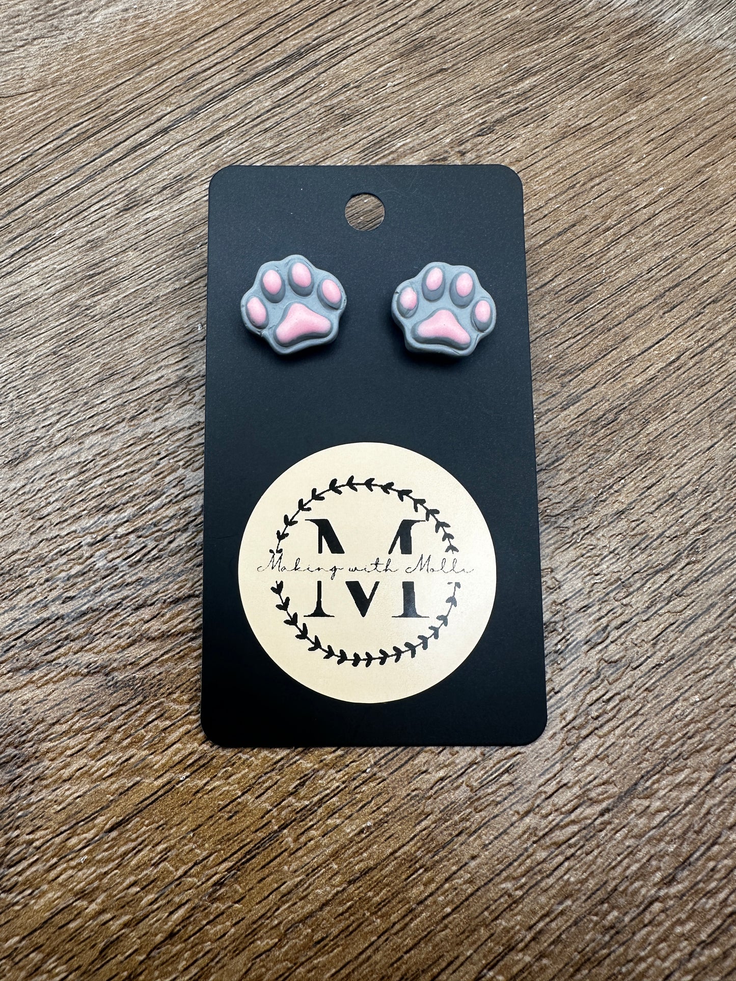 Pawprint Earrings