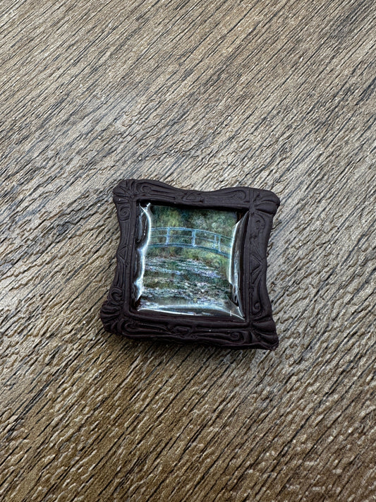 Bridge over a Pond of Water Lilies Magnet