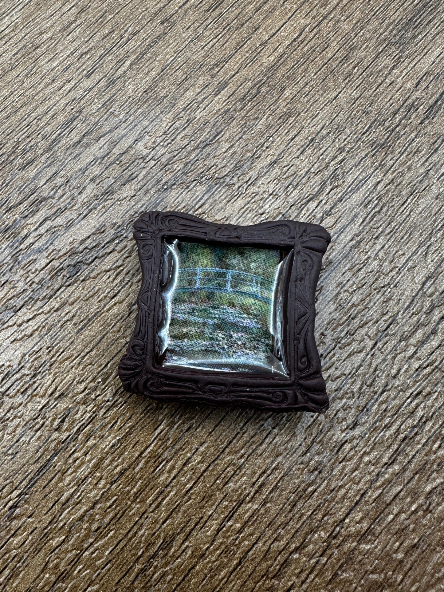 Bridge over a Pond of Water Lilies Magnet