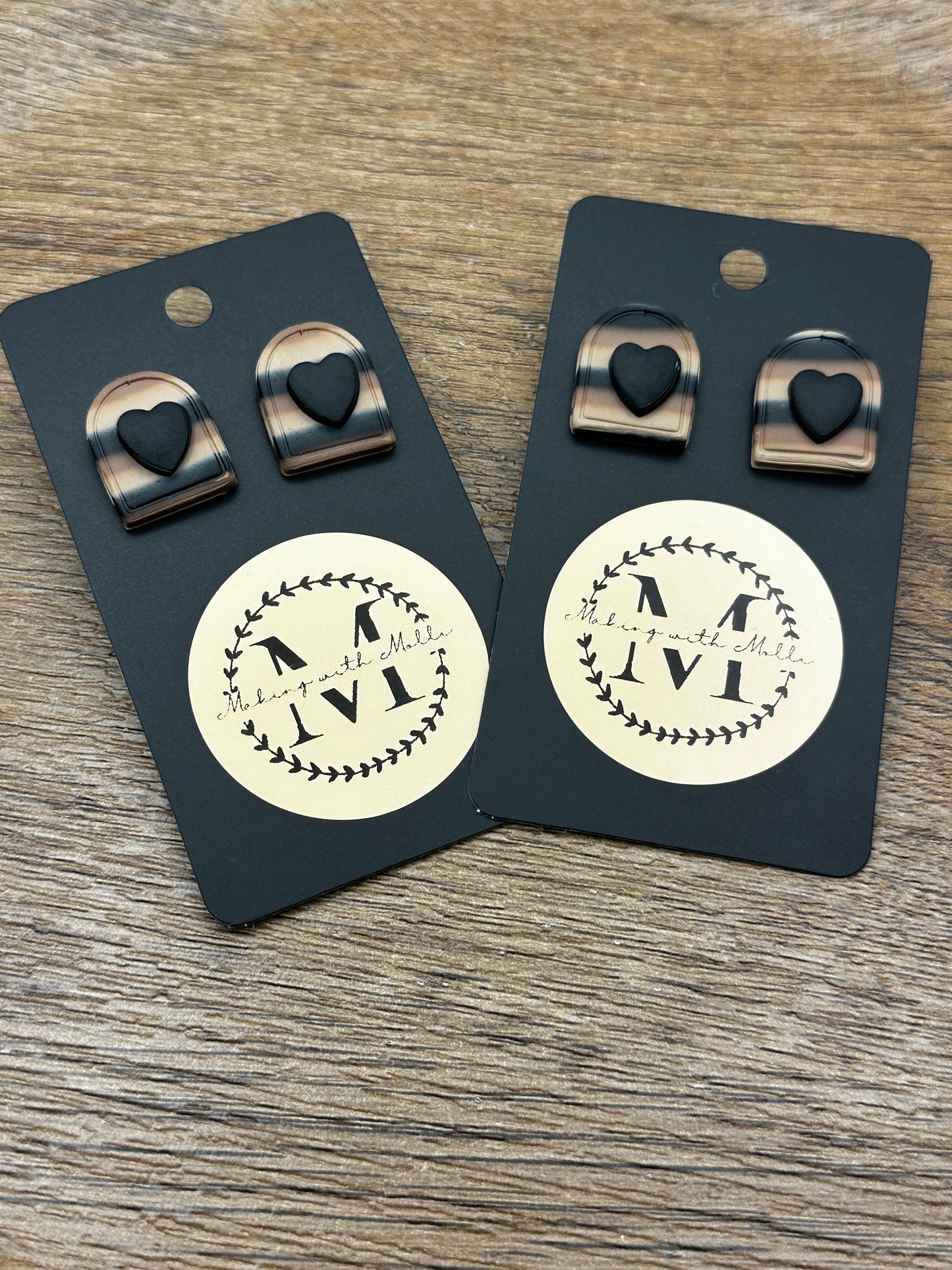 Neutral Striped Arches w/ Hearts