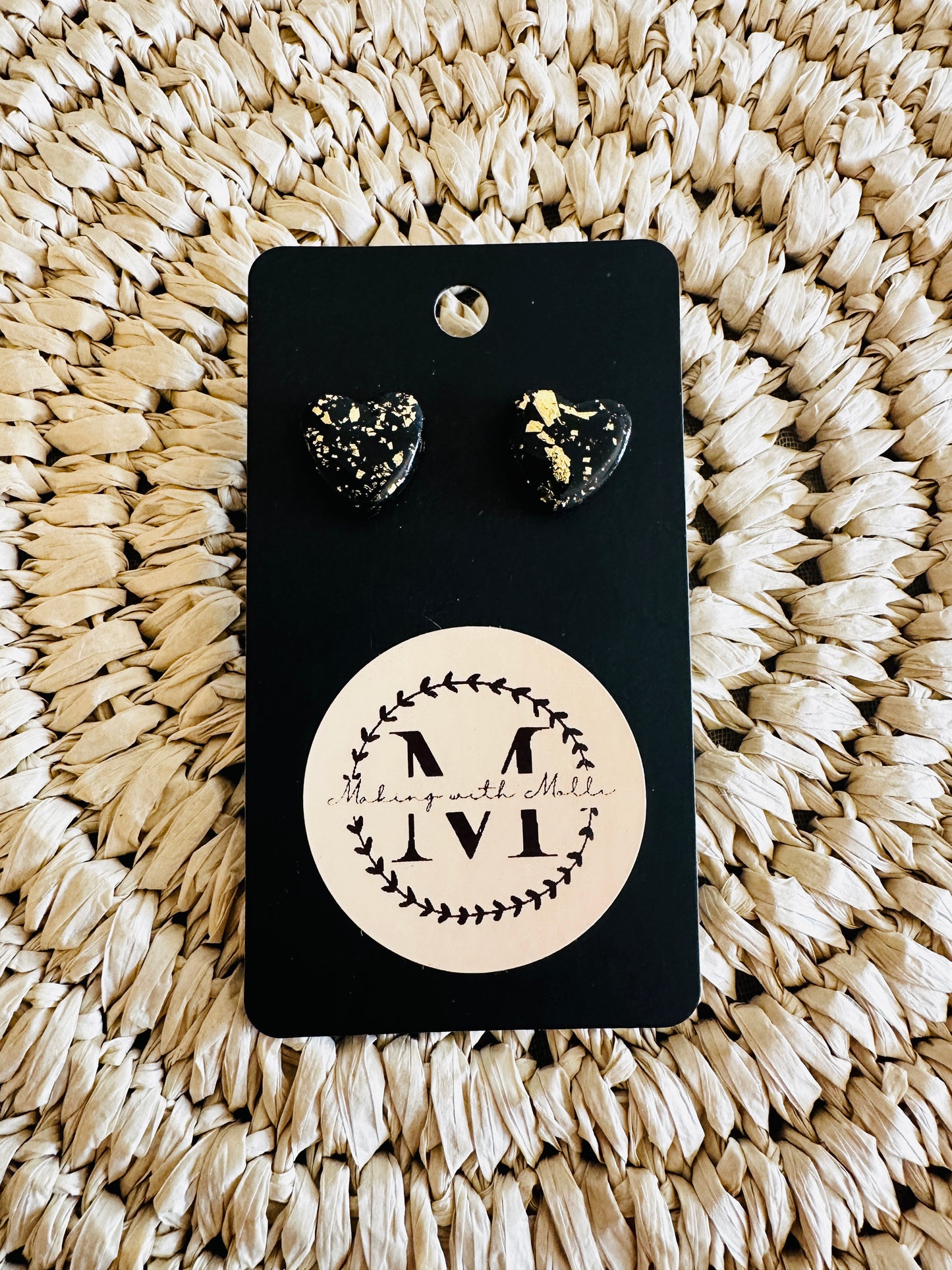 Black & Gold Hearts