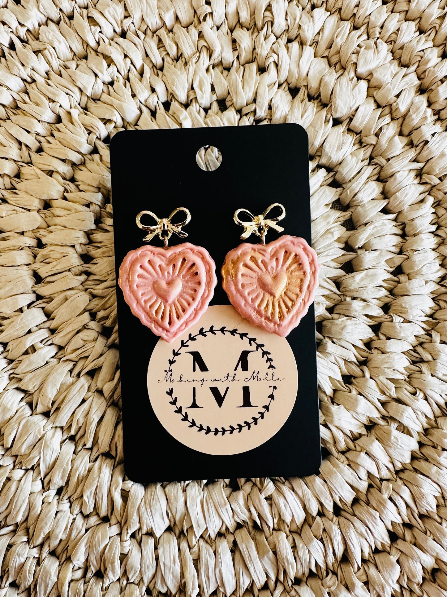 Golden Burst Hearts