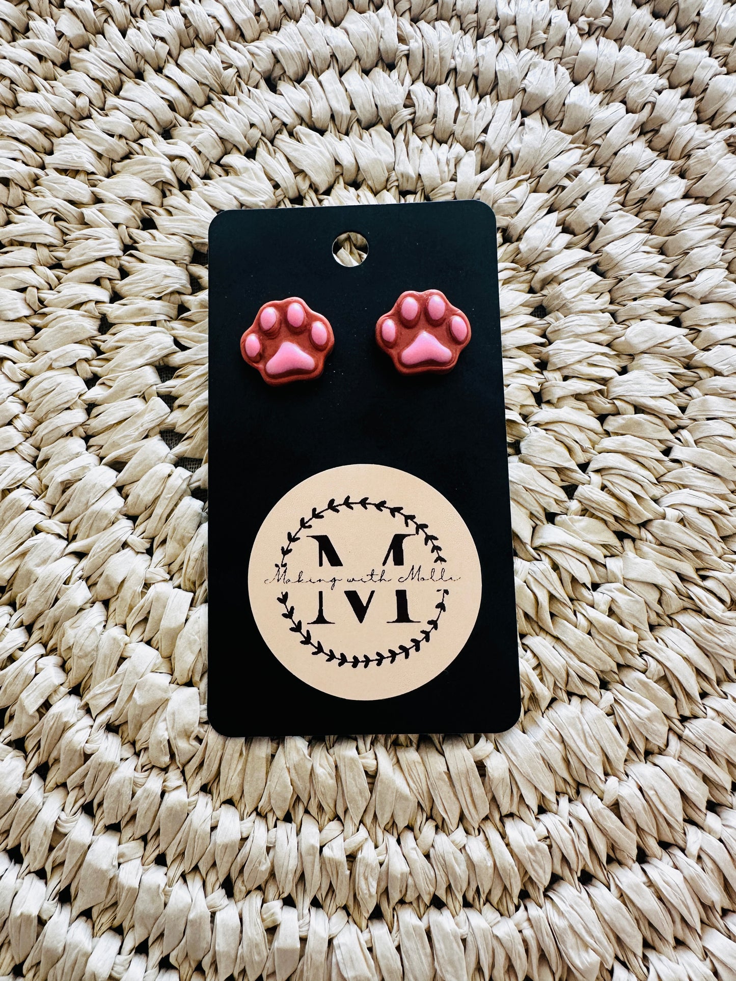 Pawprint Earrings