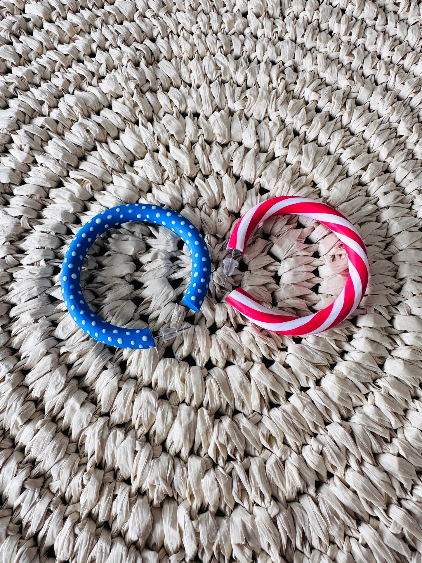 Red White and Blue Hoops