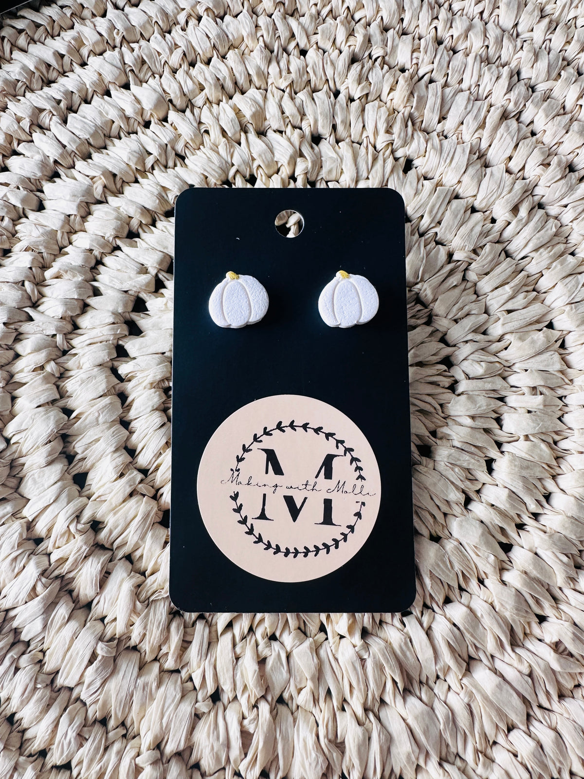 White Pumpkin Studs