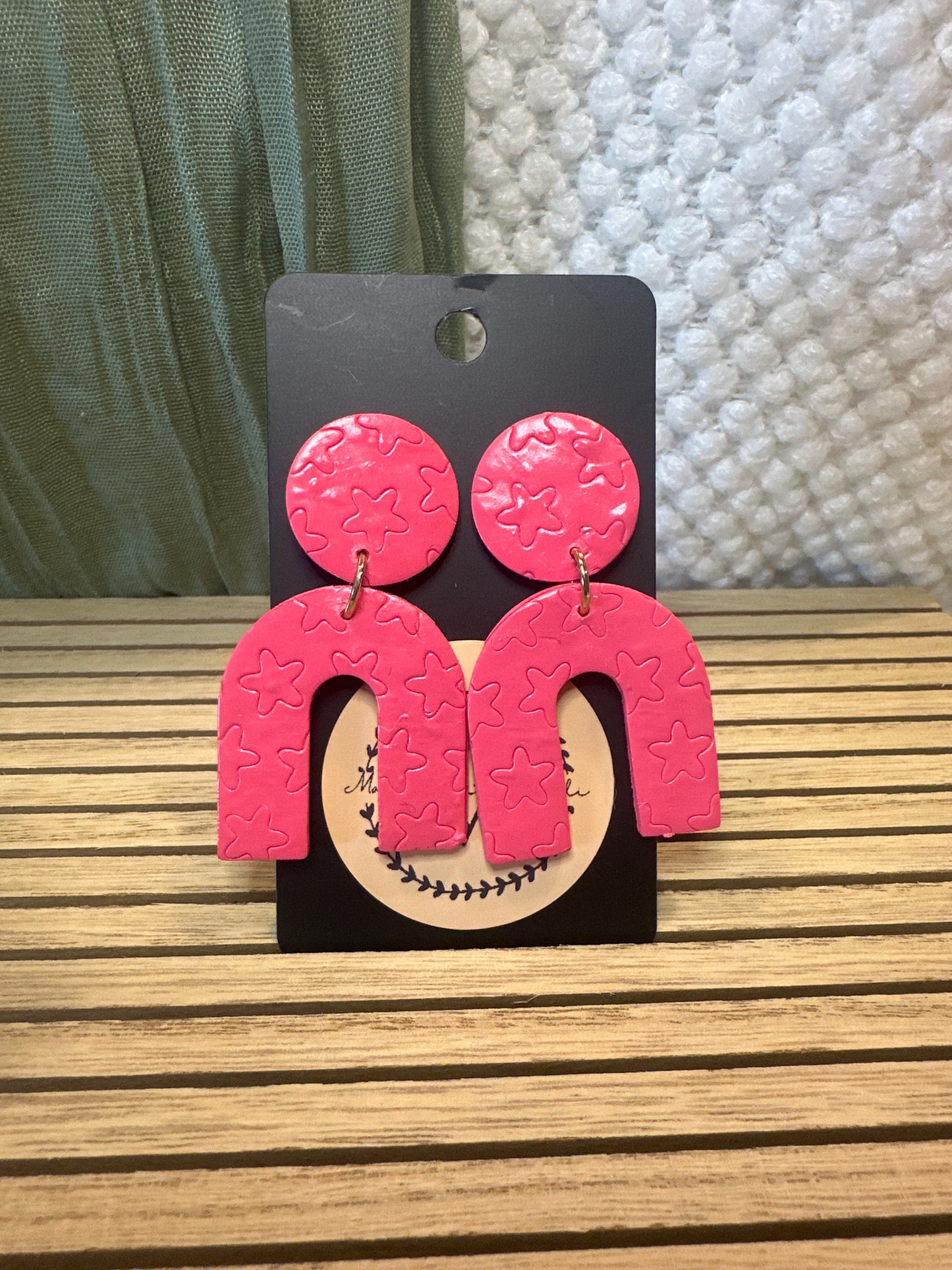 Pink Flower Print Arches