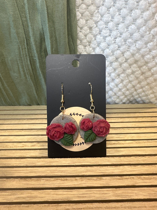 Red Rose Dangles