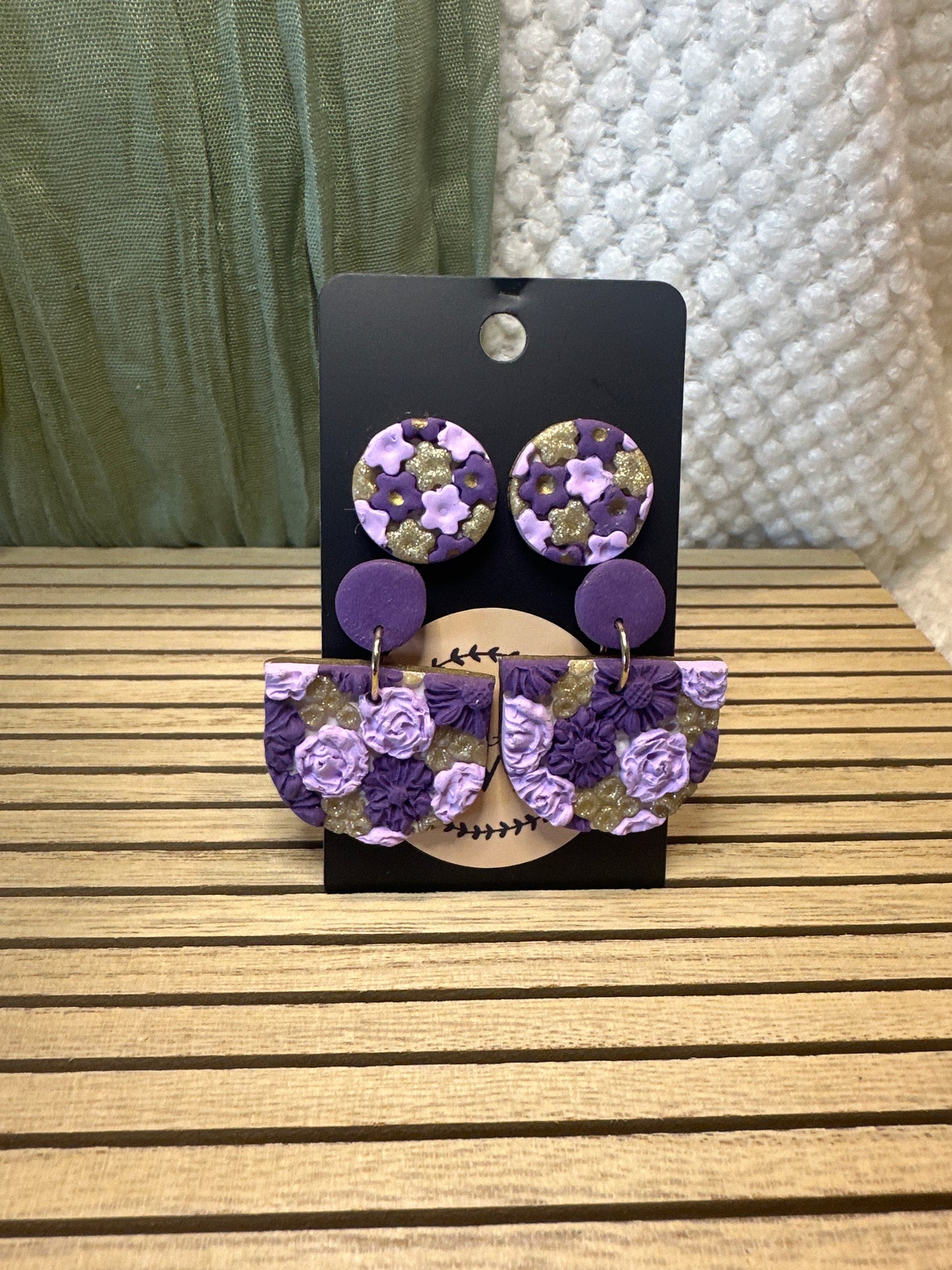 Purple & Gold Floral Set