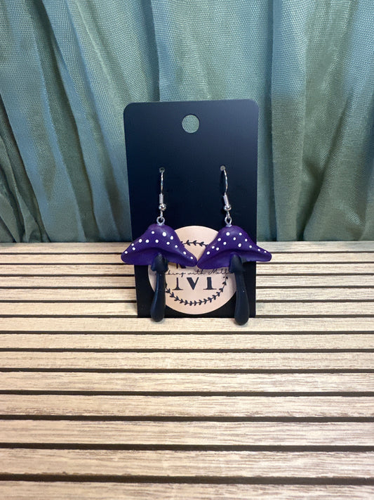 Purple & Black Mushrooms