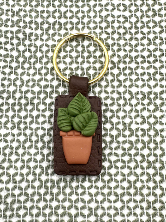 Potted Plant Keychain
