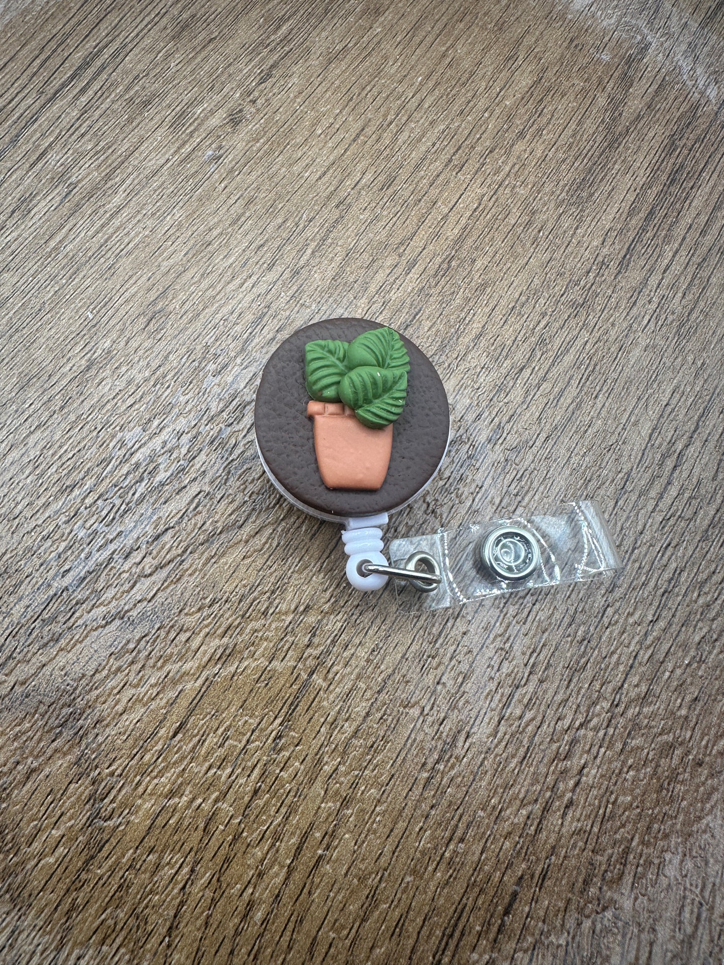 Potted Plant Badge Reel