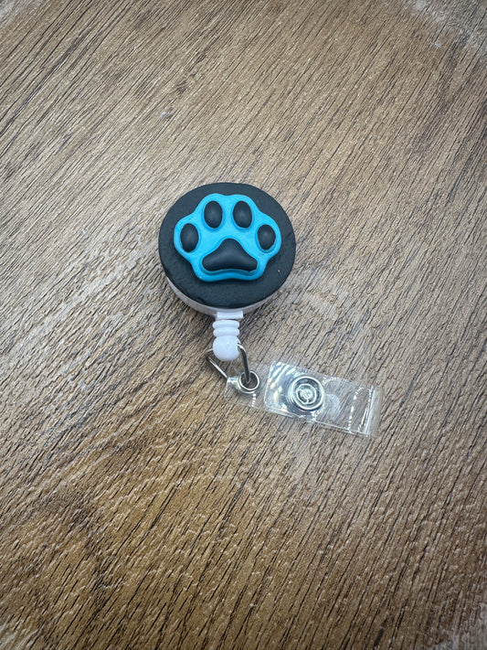 Panthers Pawprint ID Badge Reel