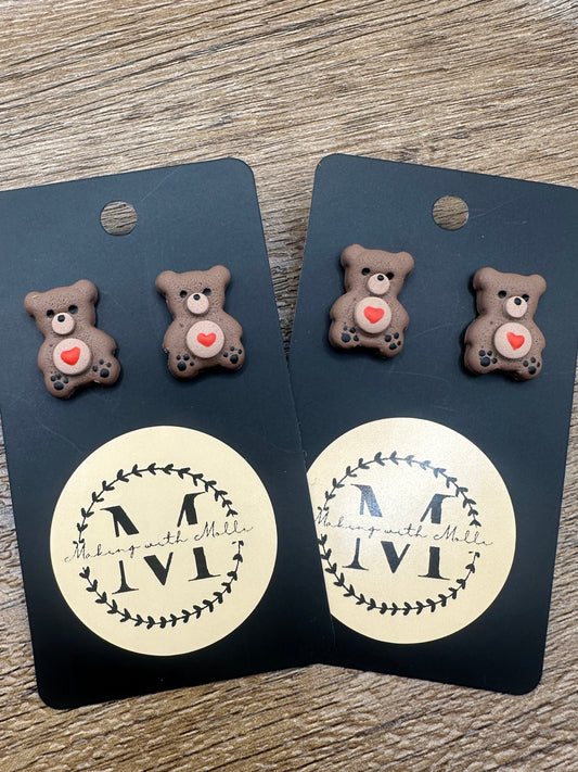 Teddy Bear Studs