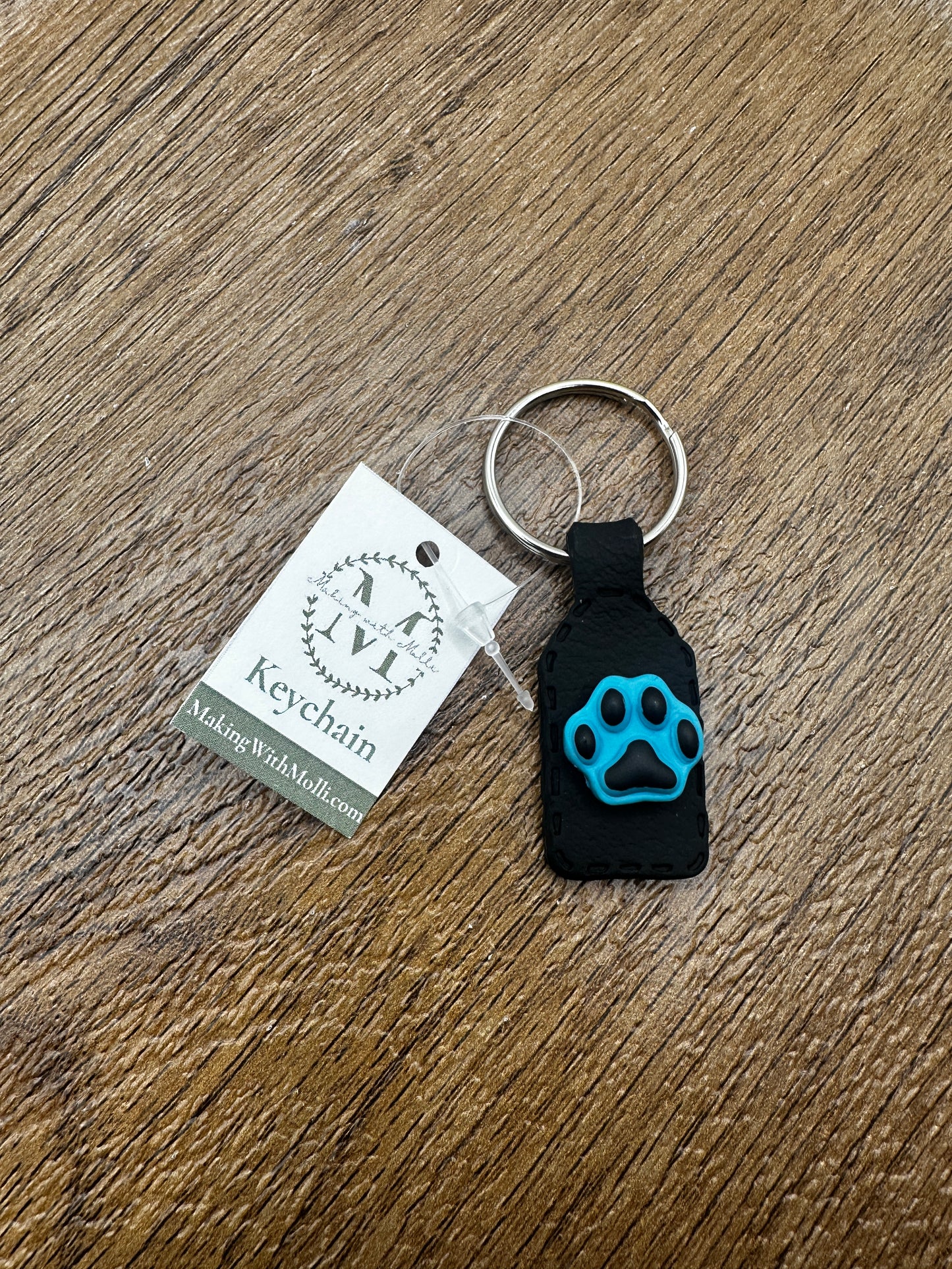 Panthers Pawprint Keychain