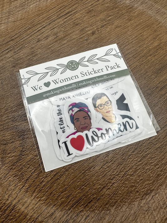 We <3 Women Sticker Pack