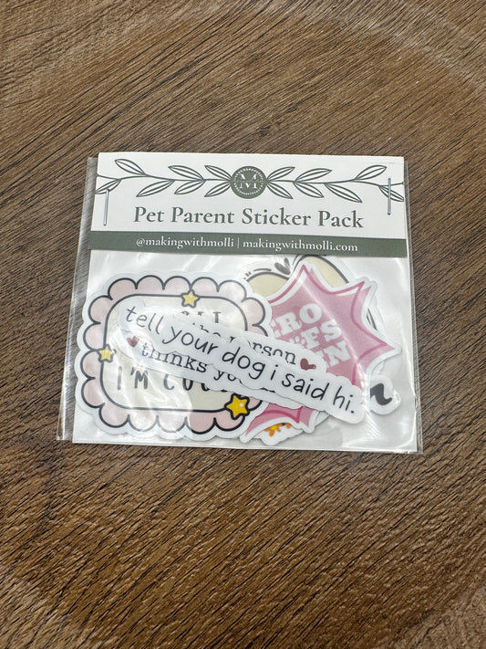 Pet Parent Sticker Pack