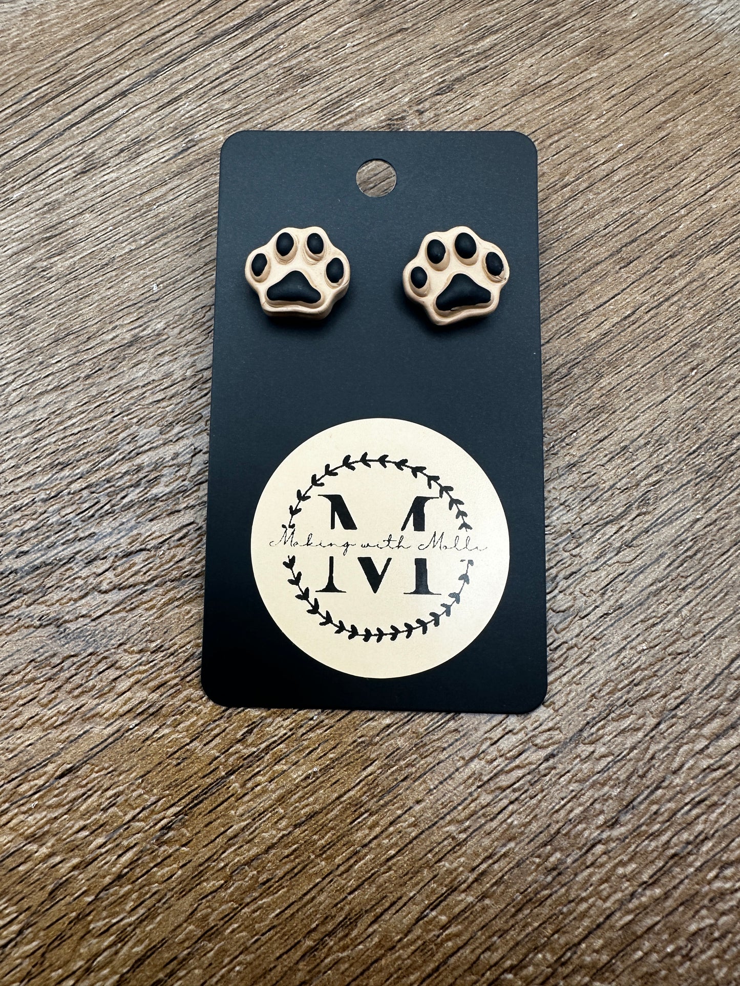 Pawprint Earrings