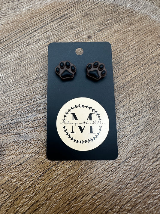 Pawprint Earrings