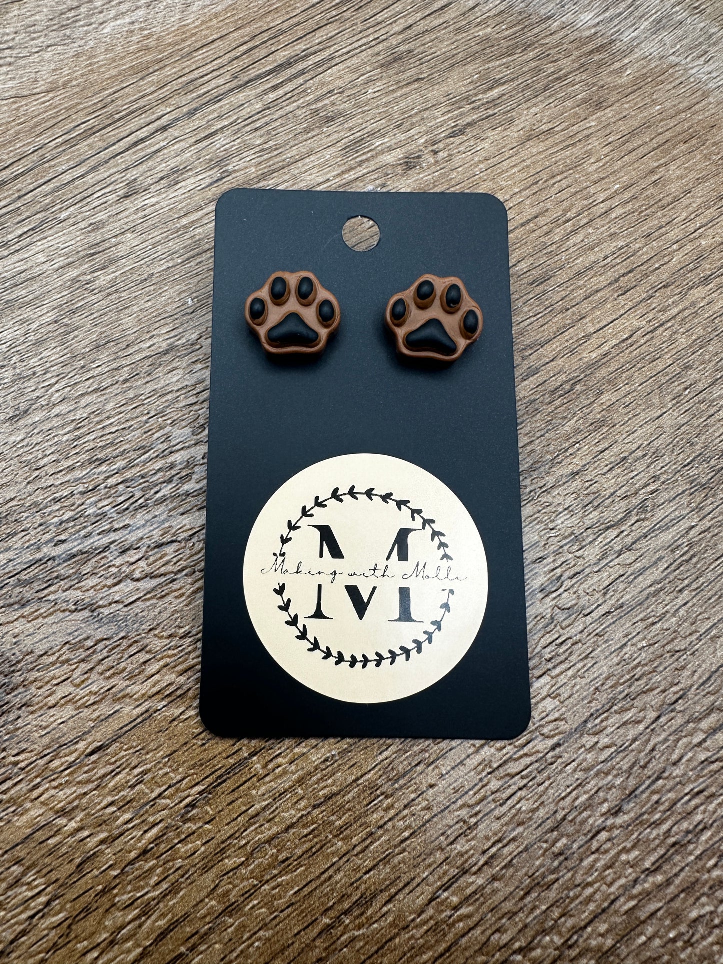 Pawprint Earrings