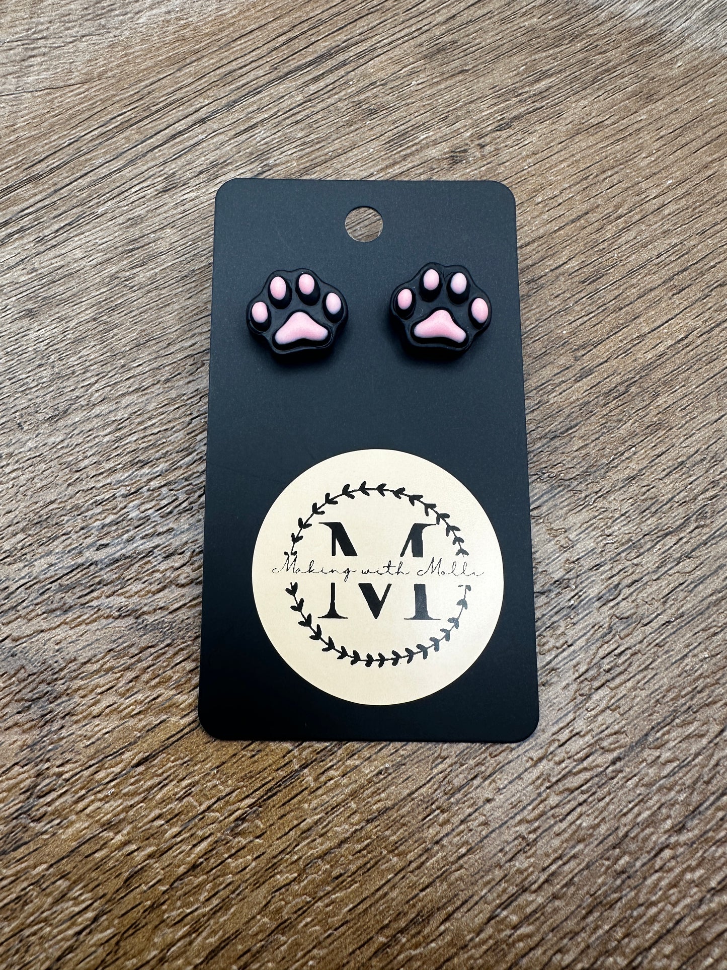 Pawprint Earrings