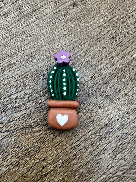 Potted Flower Cactus Magnet