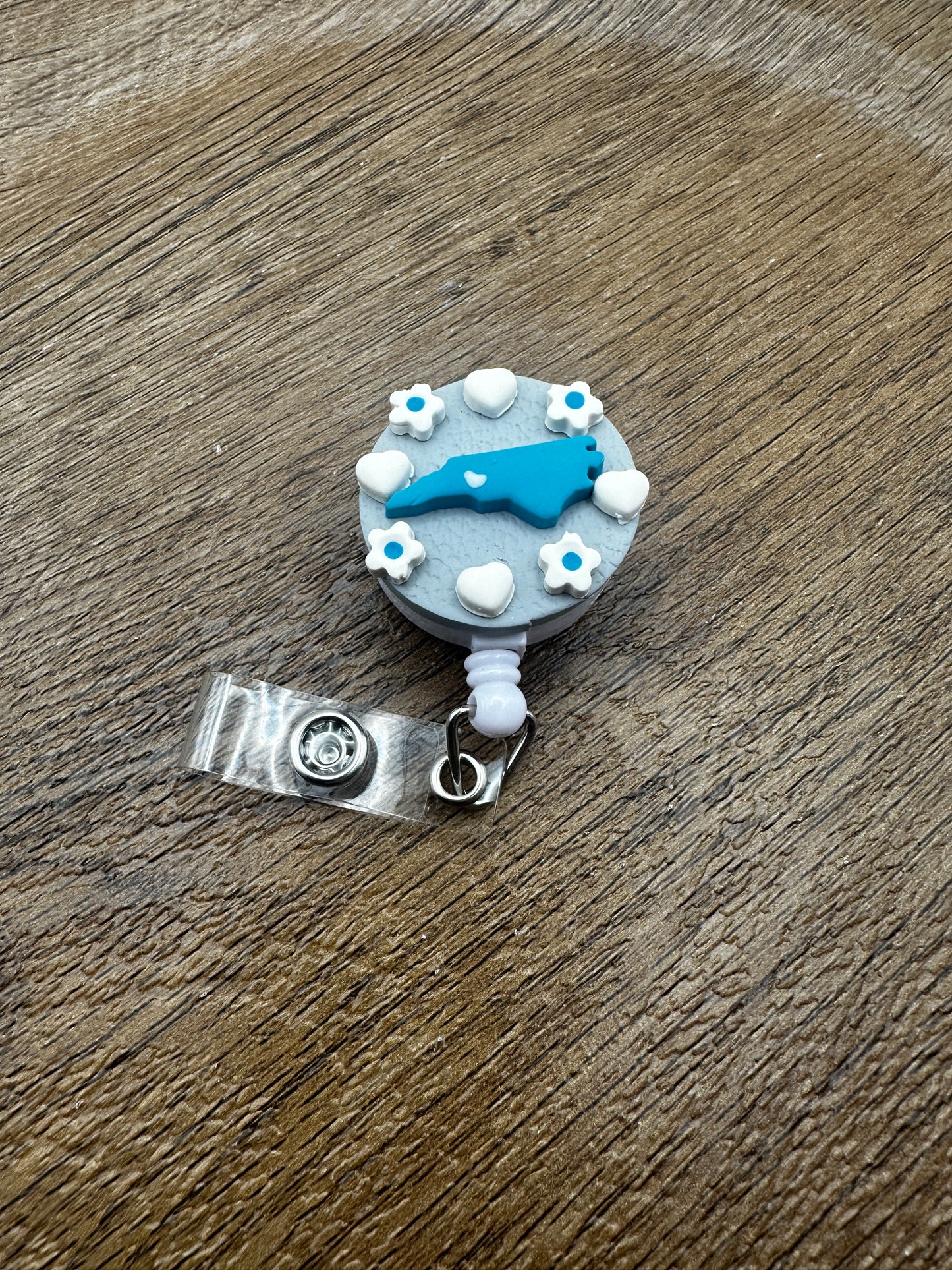 CLT ID Badge Reel Light Grey