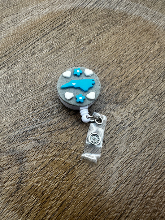 CLT ID Badge Reel Dark Grey