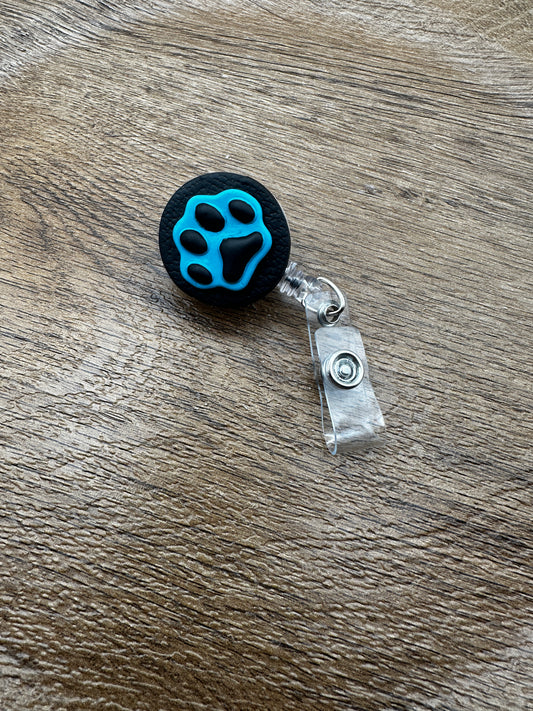 Panthers Pawprint ID Badge Reel