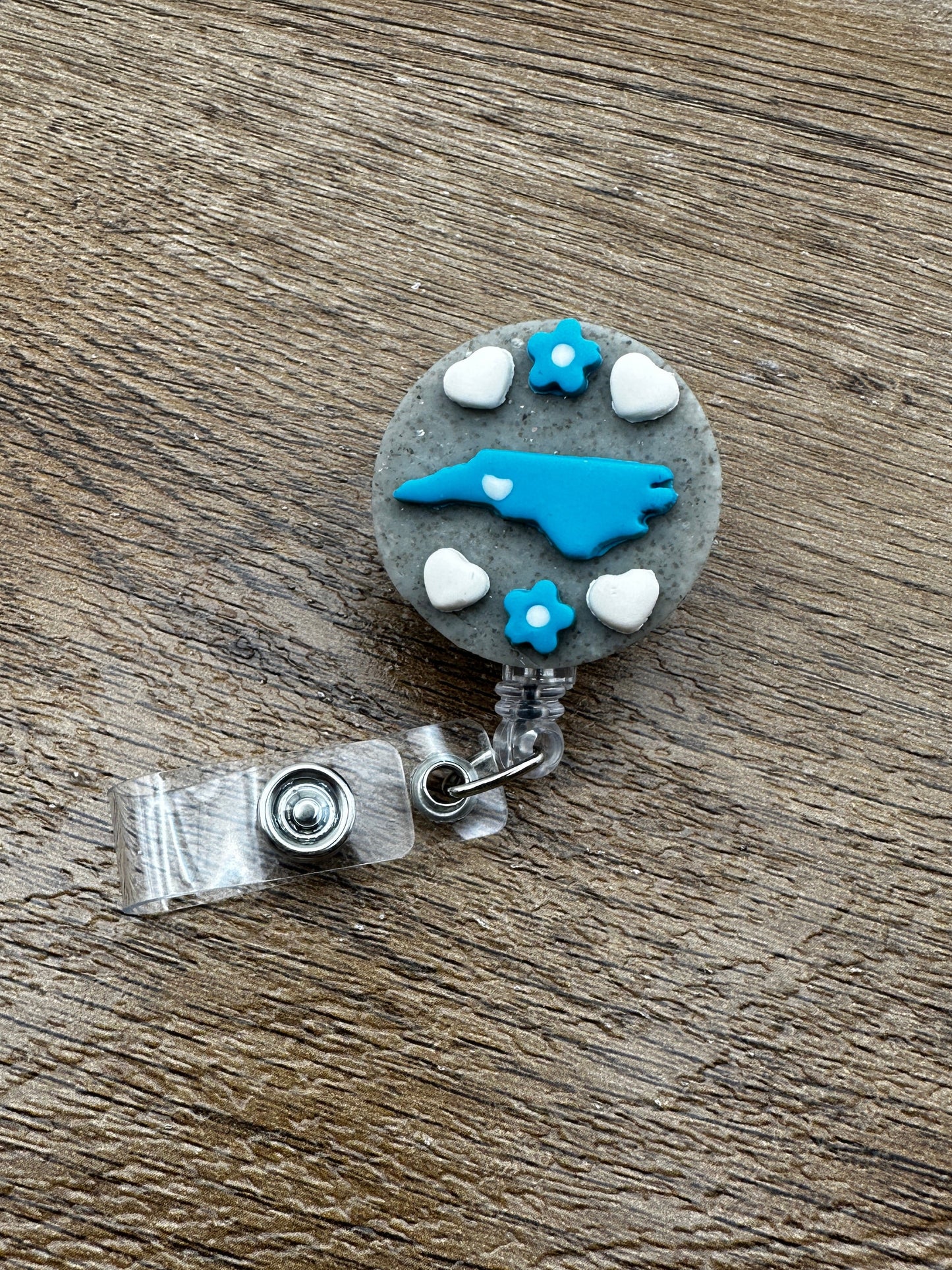 CLT ID Badge Reel Dark Grey