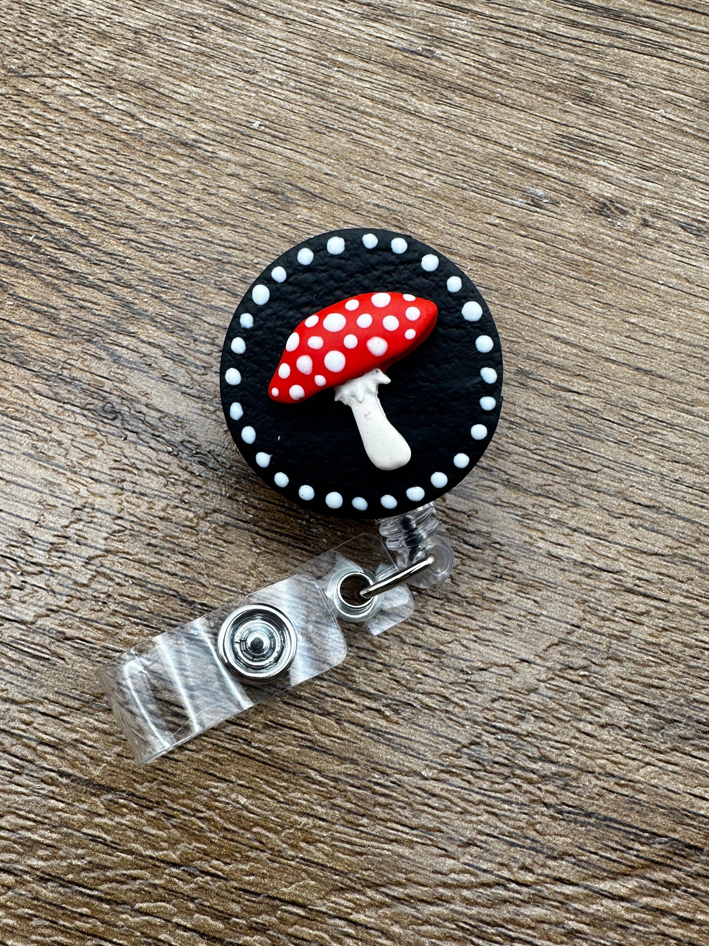 Mushroom Badge Reel
