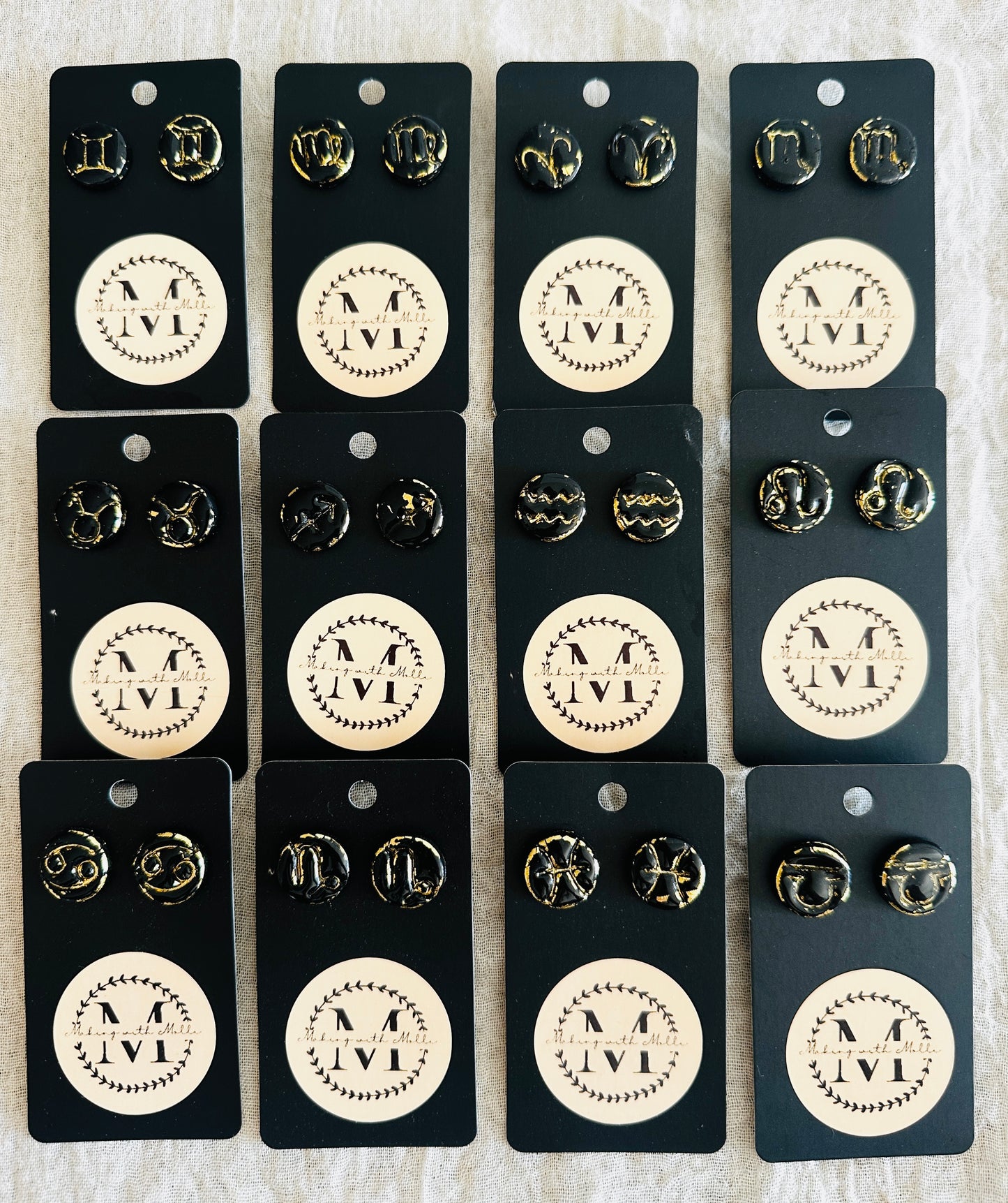 Zodiac Sign Studs
