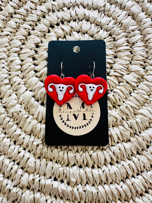 Uterus Heart Dangles
