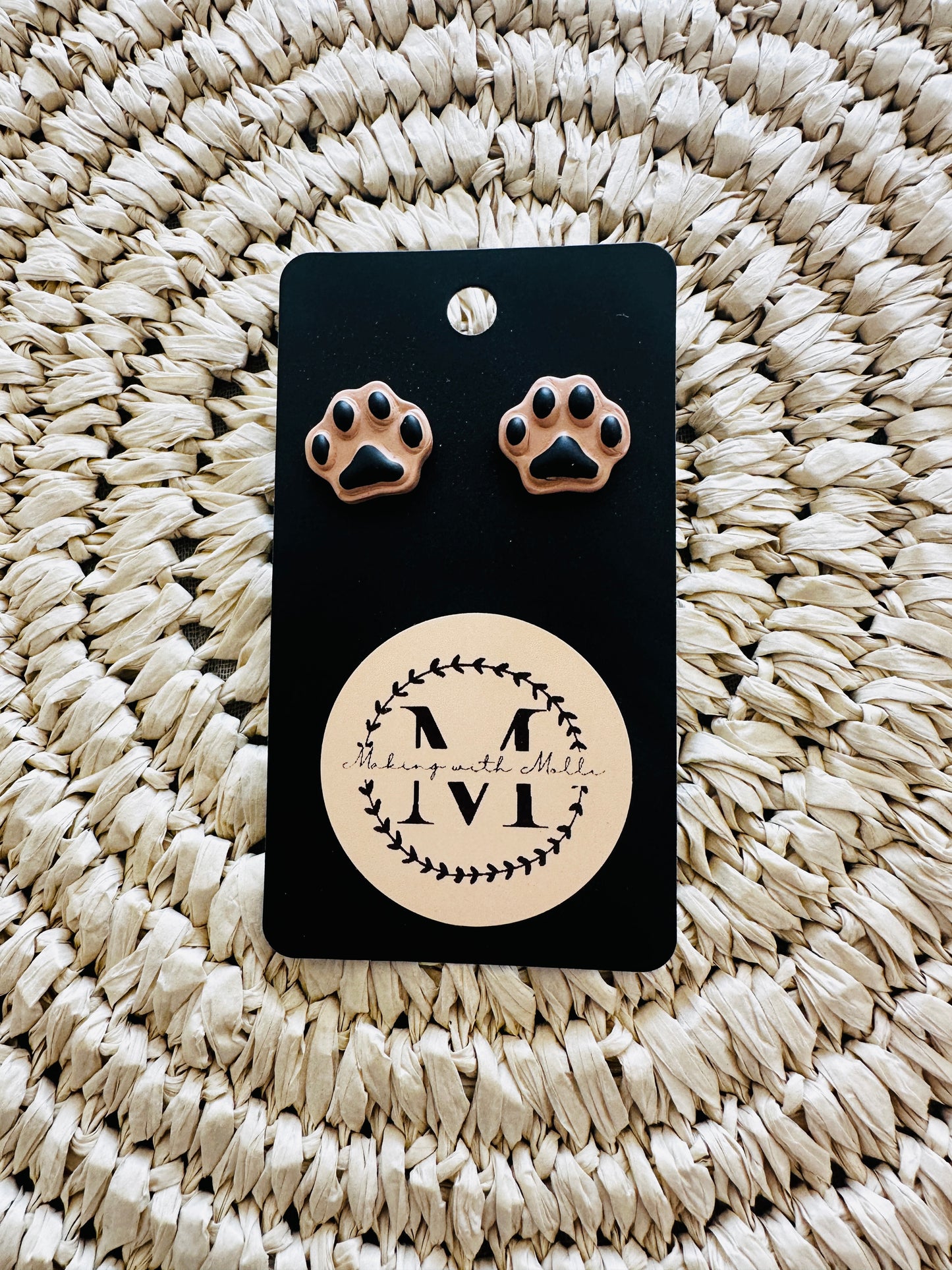 Pawprint Earrings