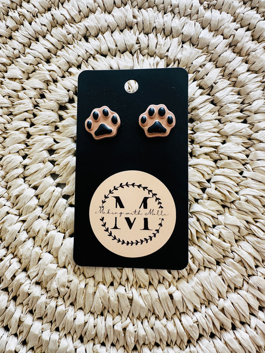 Pawprint Earrings