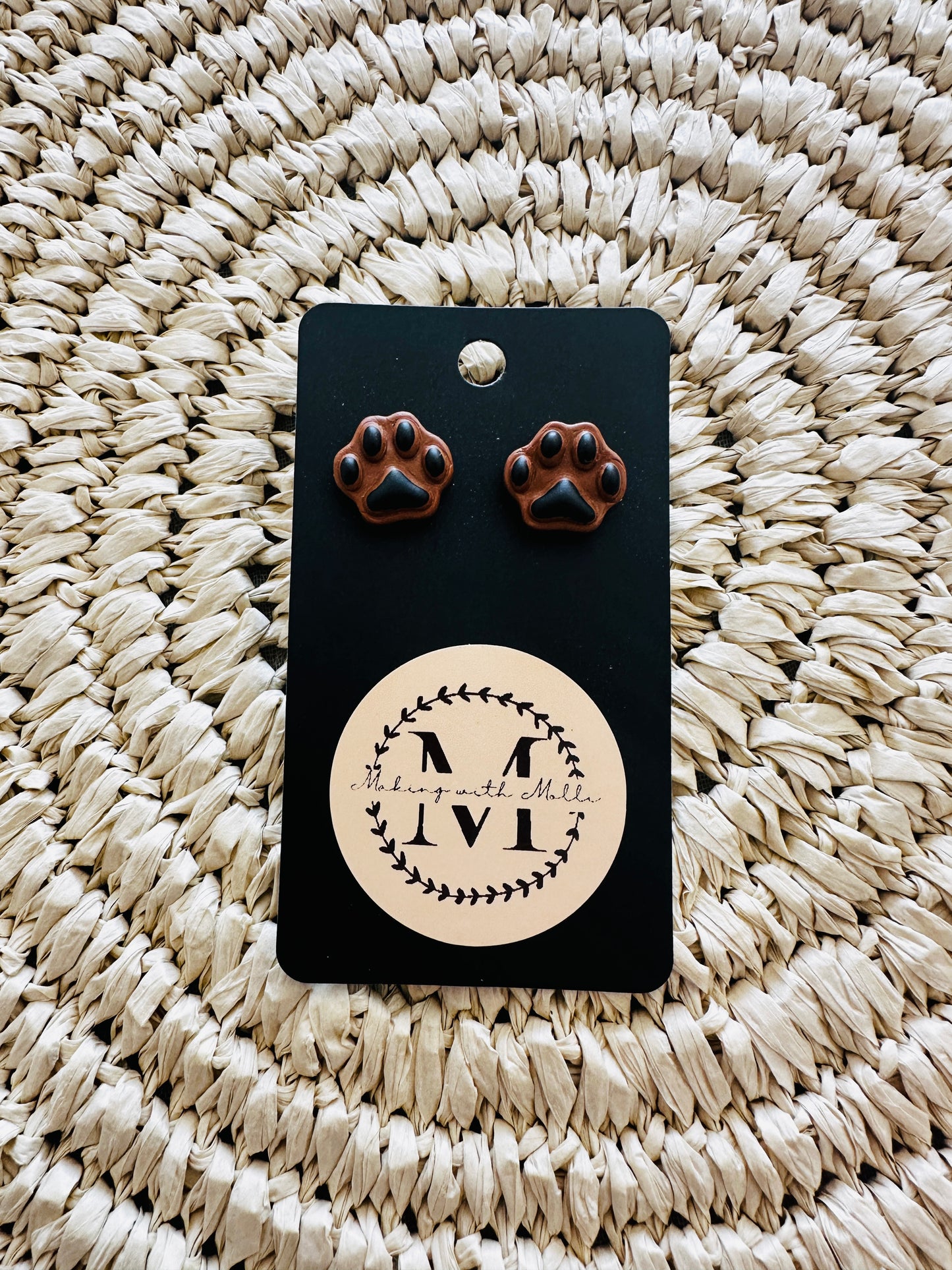 Pawprint Earrings