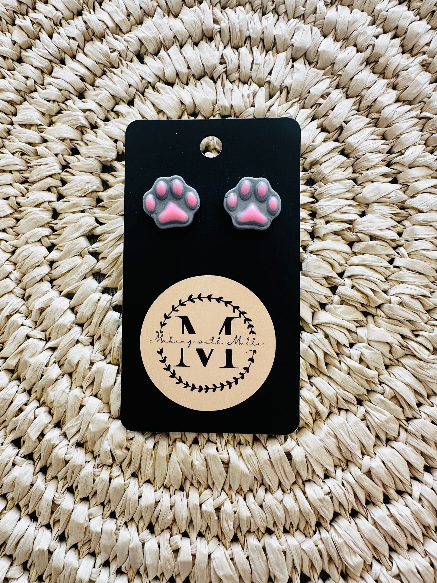 Pawprint Earrings