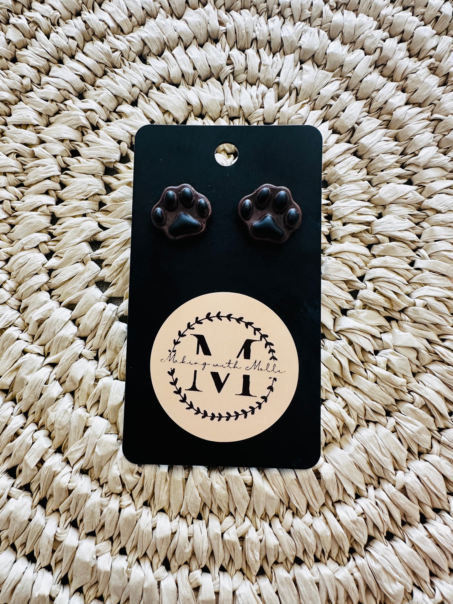 Pawprint Earrings