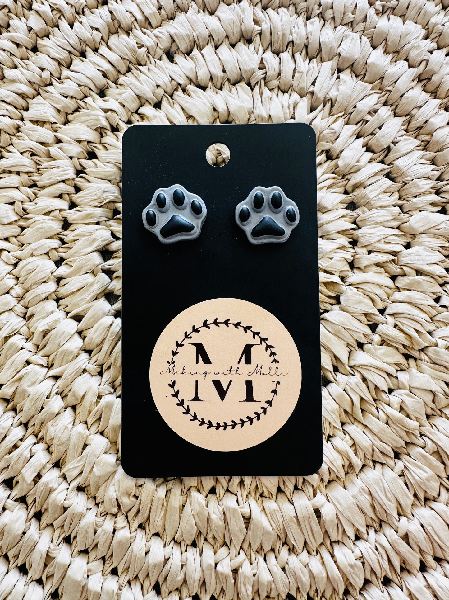 Pawprint Earrings