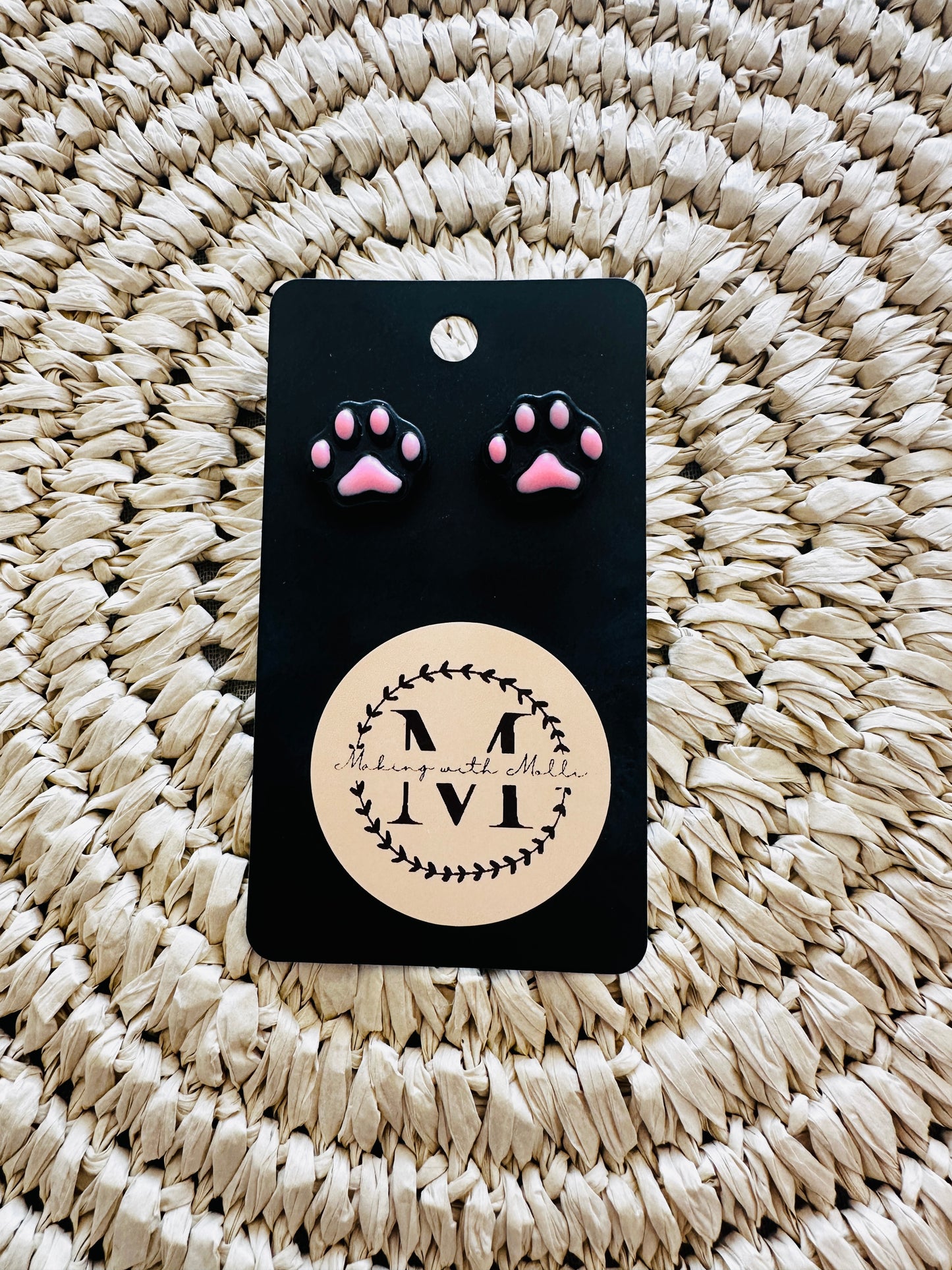 Pawprint Earrings