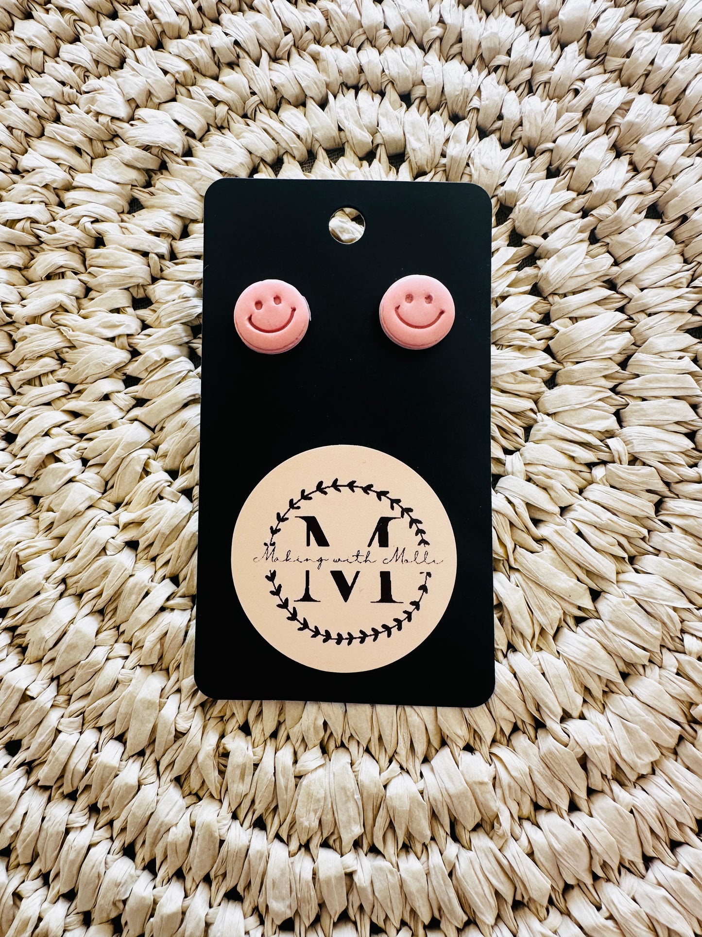 Smiley Face Studs