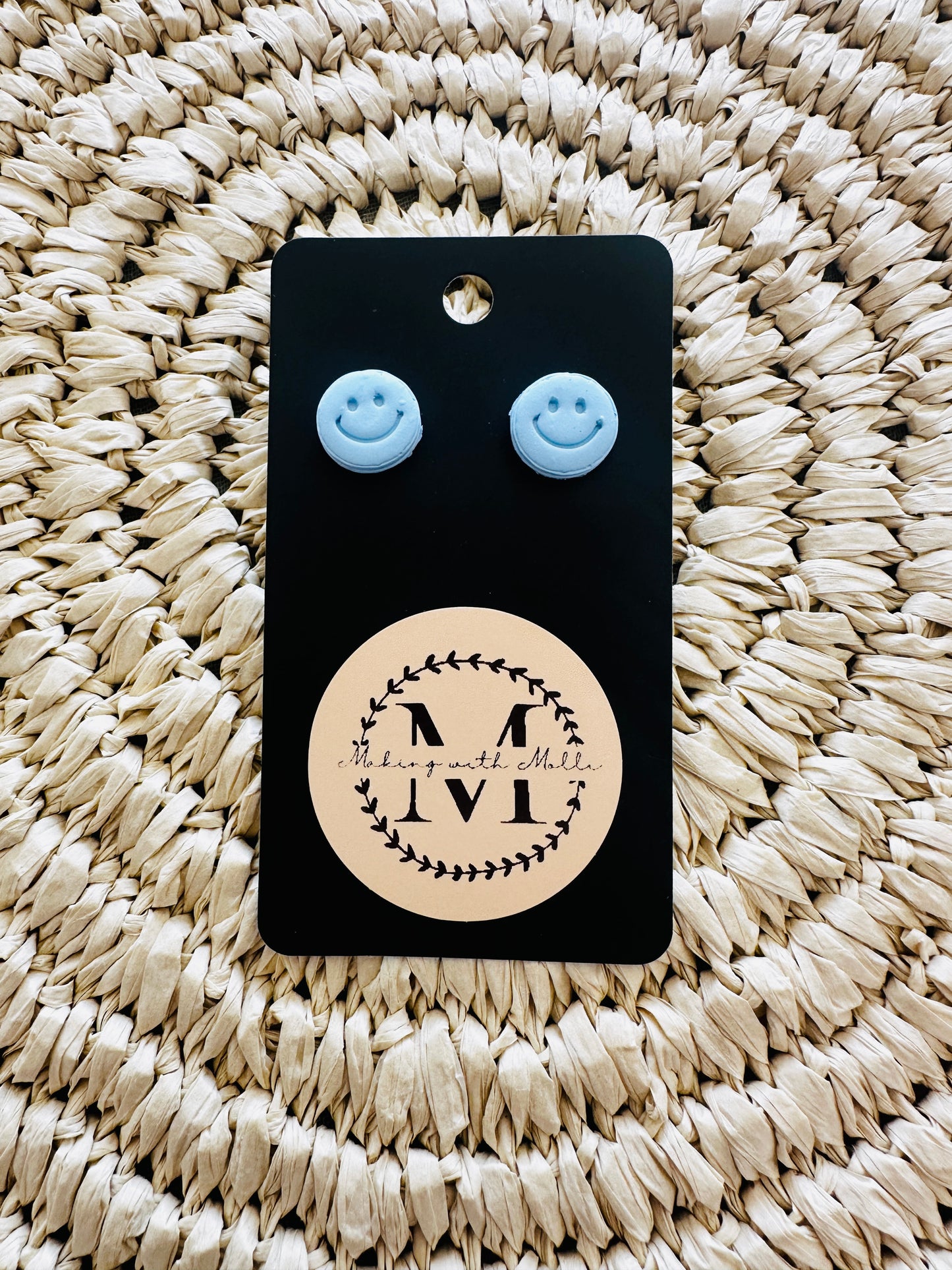 Smiley Face Studs