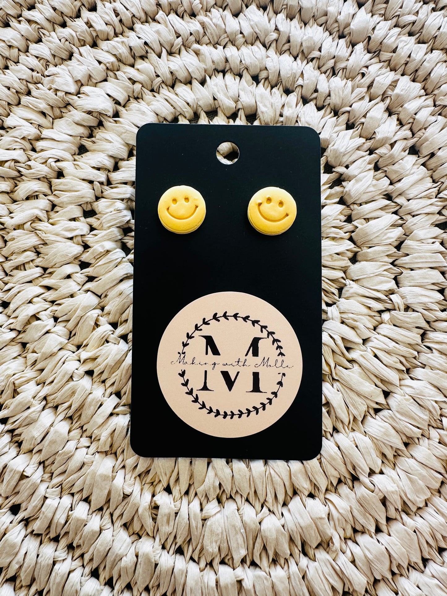 Smiley Face Studs