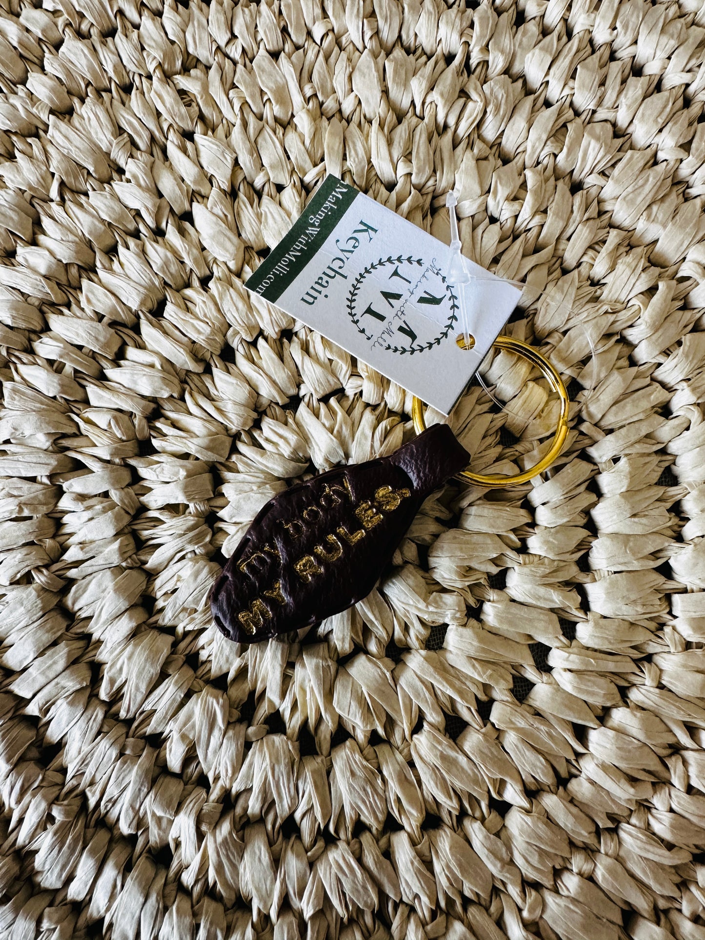 My Body My Rules Keychain