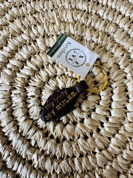My Body My Rules Keychain