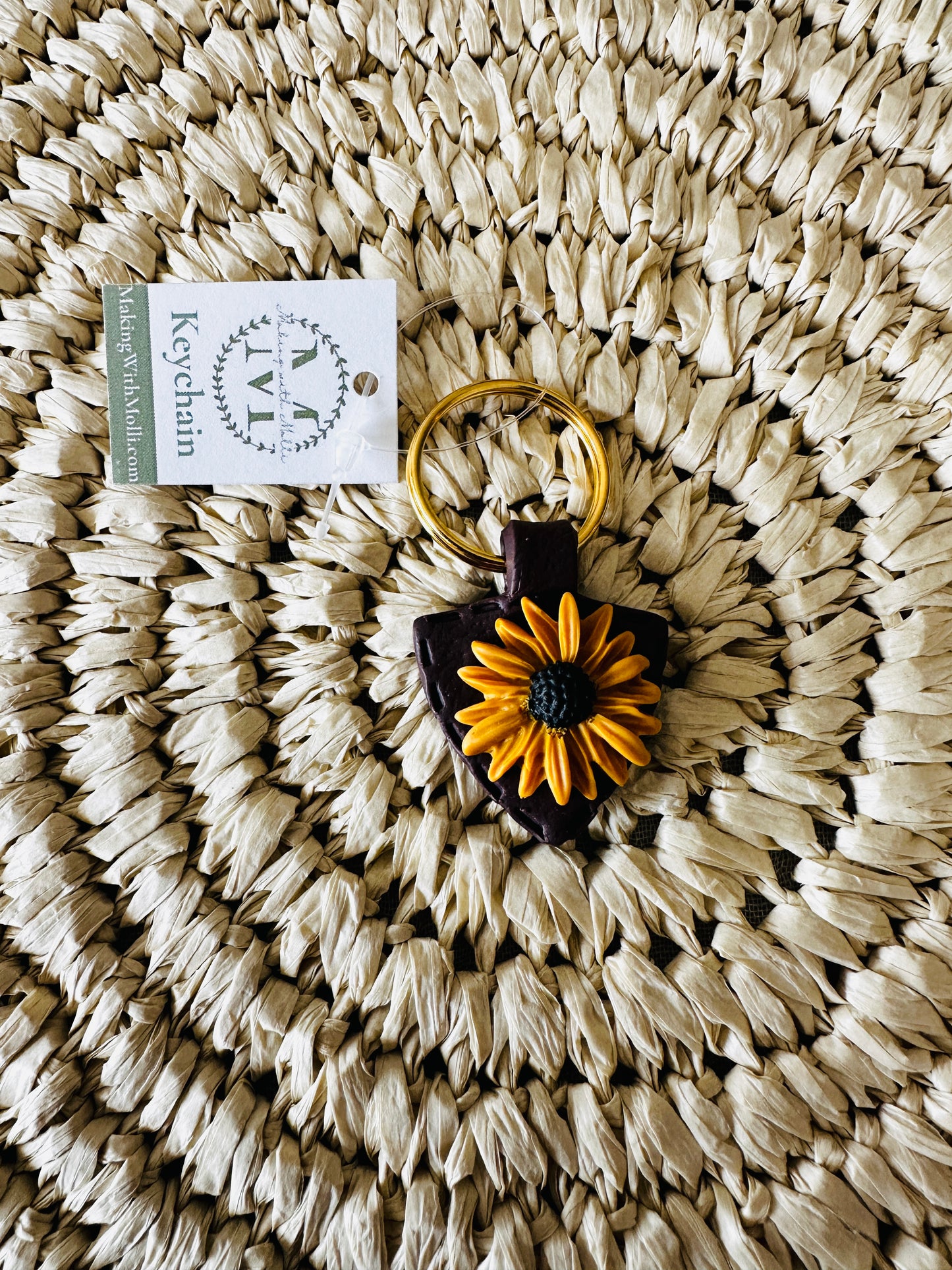 Sunflower Keychain