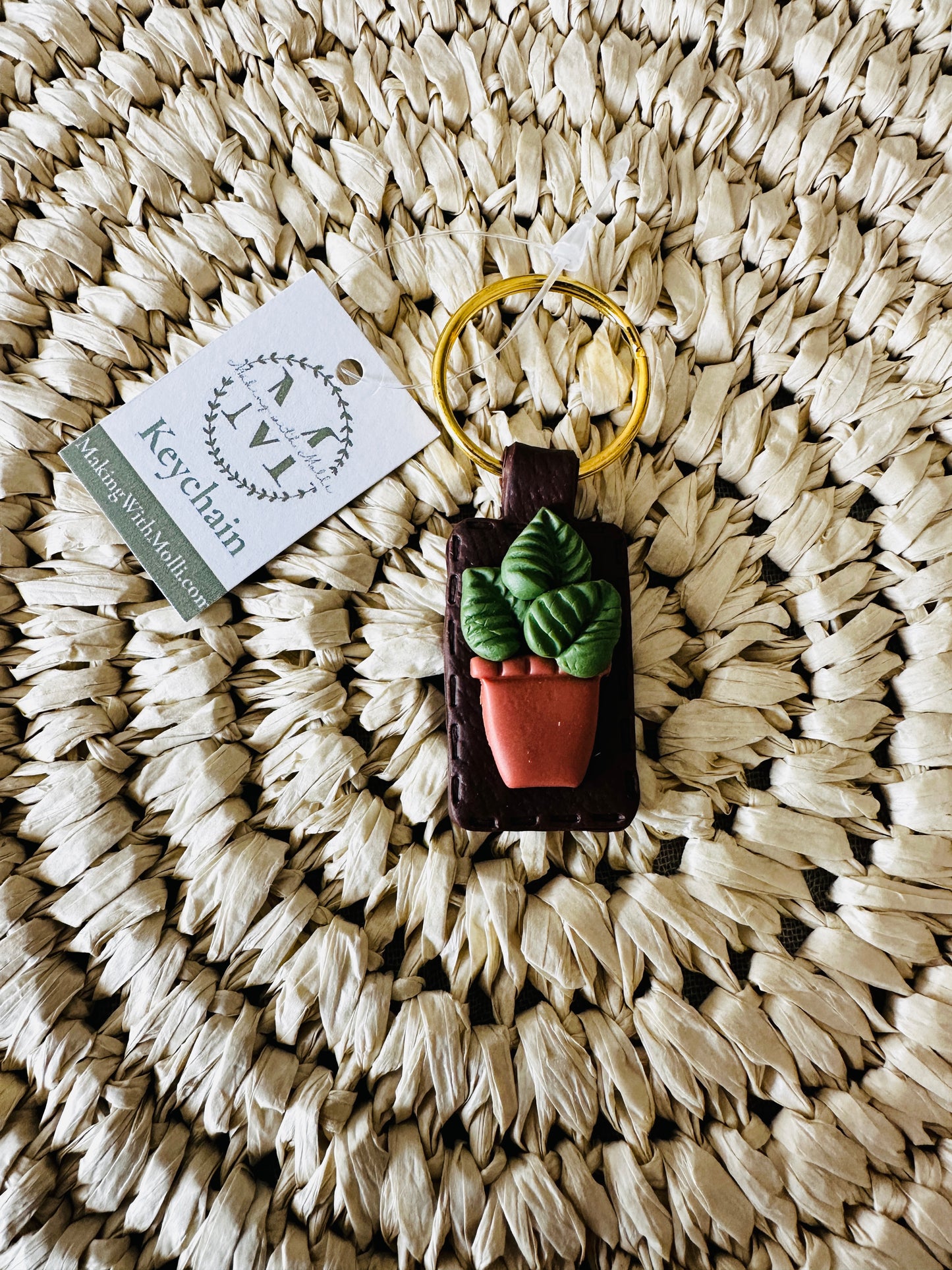 Potted Plant Keychain