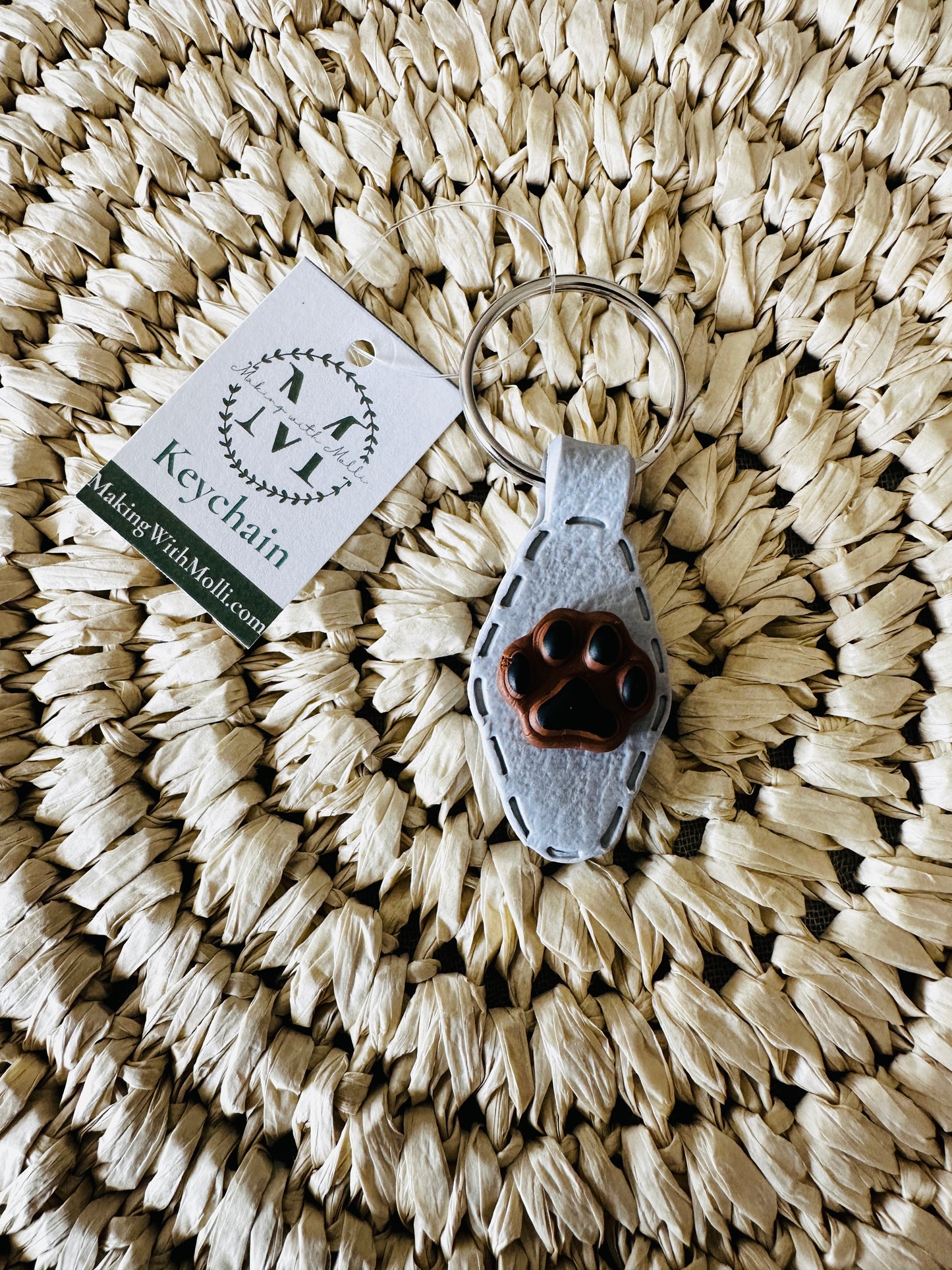 Pawprint Keychain