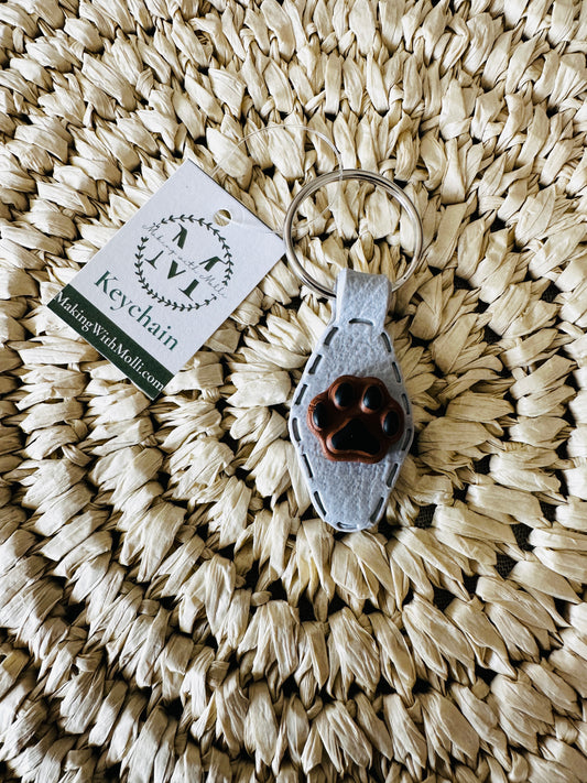 Pawprint Keychain