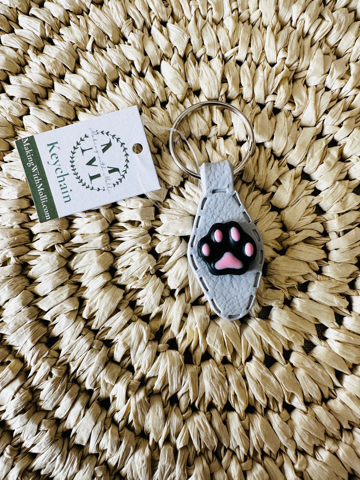 Pawprint Keychain